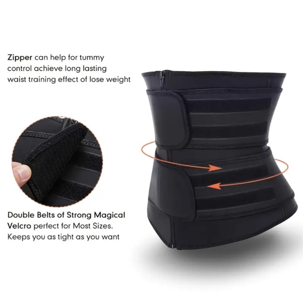 Breathable Neoprene Waist Trainer Trimmer Belt, Body Shapewear For Women